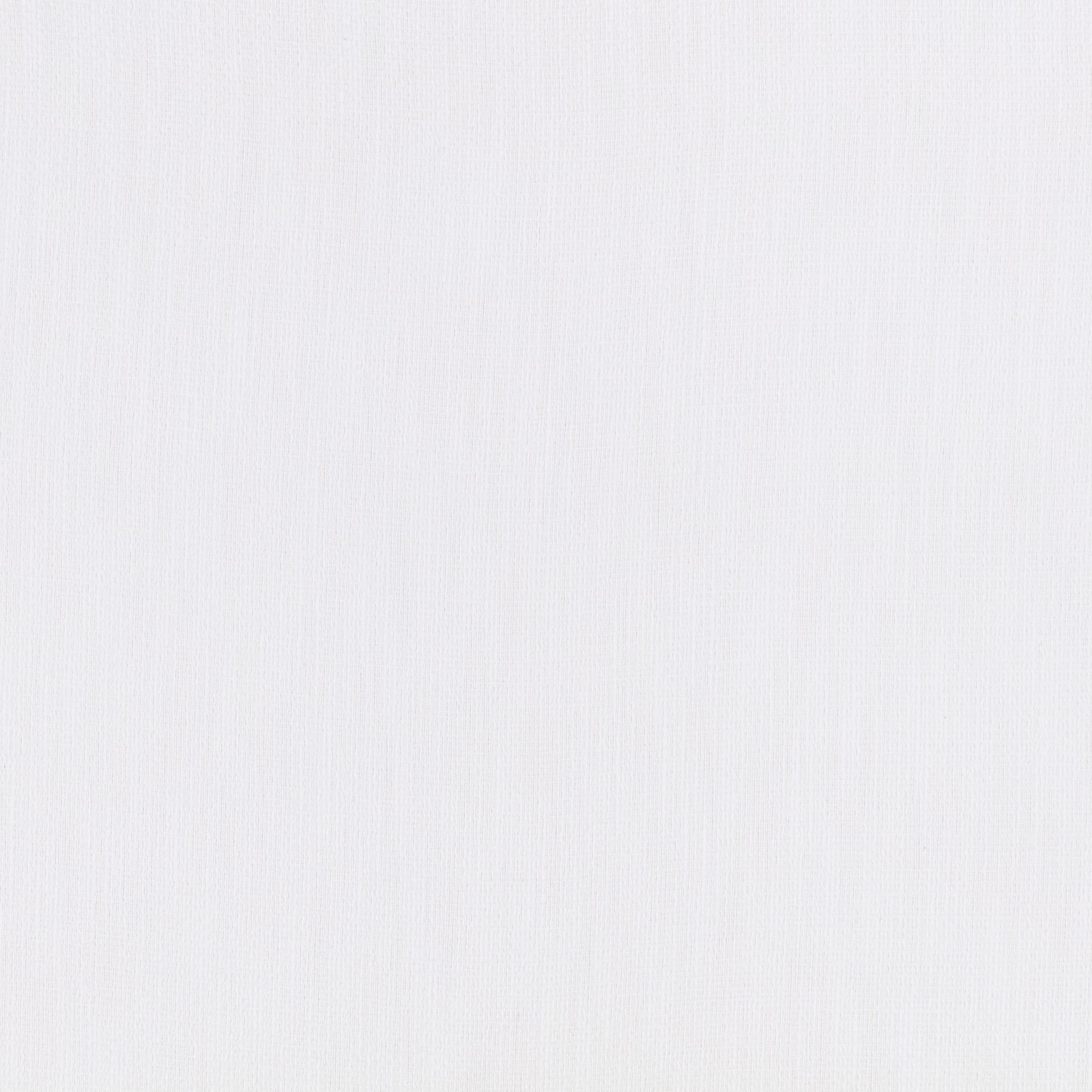 Soft white sheer swatch showing a fine, subtly vertical woven texture