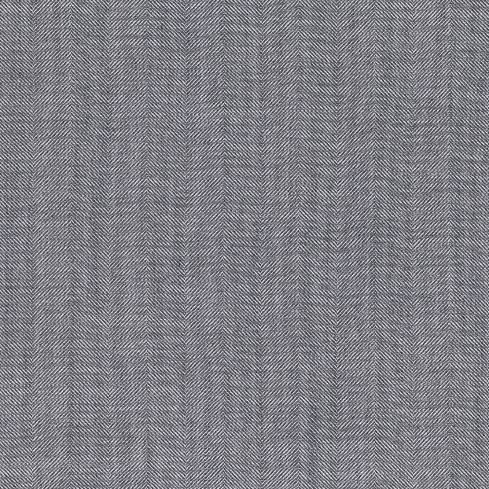 Cool storm-grey herringbone weave with fine vertical chevrons and subtle texture