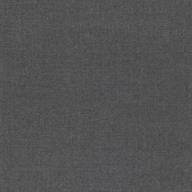 Close-up of carbon grey hopsack fabric showing a fine, compact woven texture