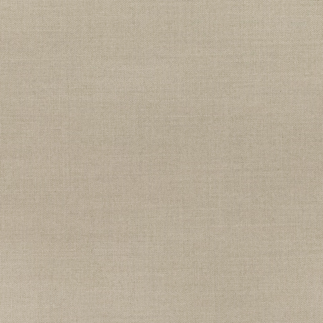 Close-up of warm sand-beige hopsack weave with fine horizontal and vertical texture
