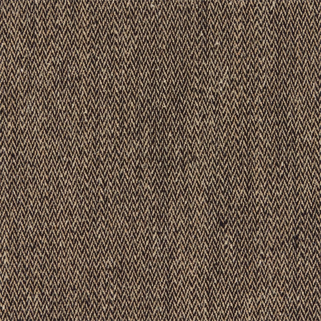 Dense soot-brown charcoal fabric with a fine, closely woven herringbone texture
