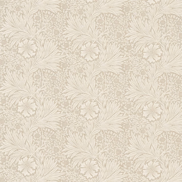 Pale marigold and ivory botanical foliage with finely drawn flowers