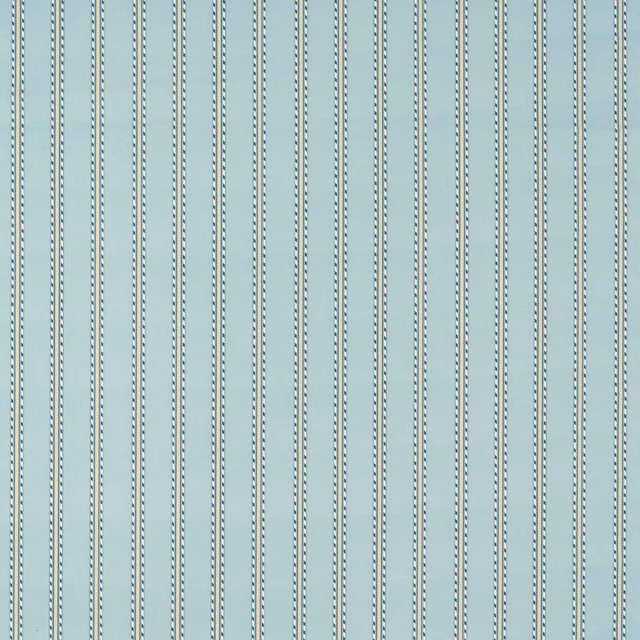 Pale mineral blue fabric with fine vertical dotted stripes and subtle woven texture