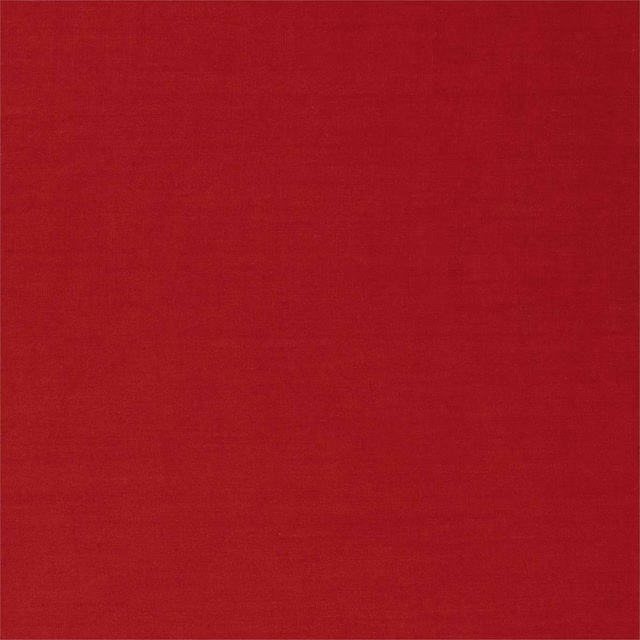 Deep crimson plain woven fabric swatch with subtle horizontal tonal texture