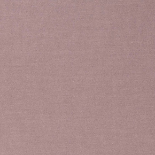Close-up of muted fig mauve fabric with fine plain crosshatched weave