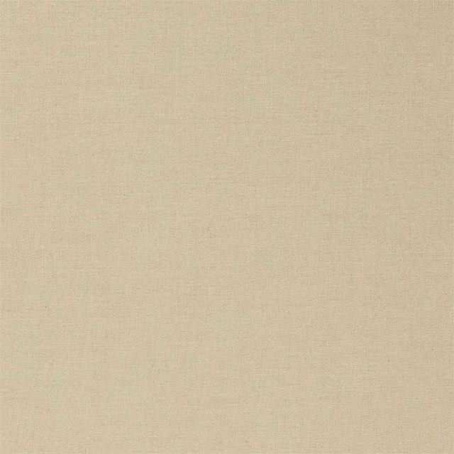 Warm flax-beige plain weave with subtle crosshatch texture and quiet tonal variation