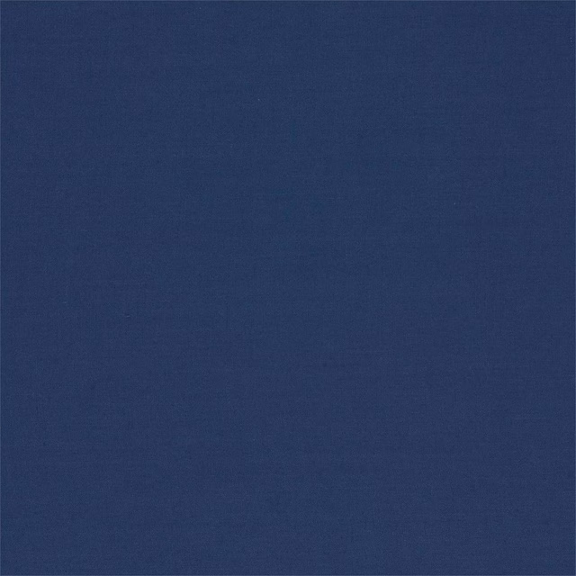 Deep indigo blue plain weave with a fine, subtly textured surface