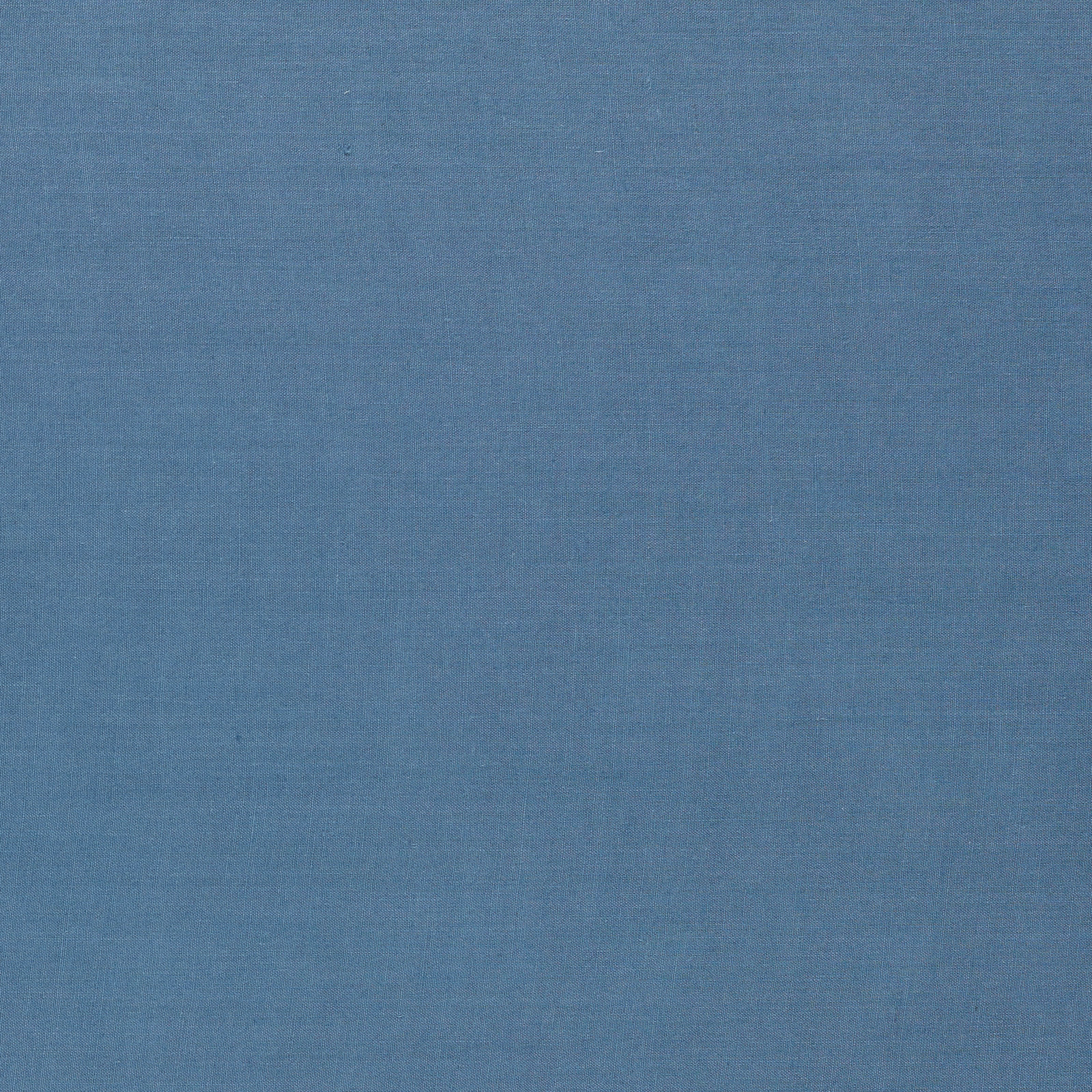 Muted woad-blue plain weave fabric with subtle crosshatch texture