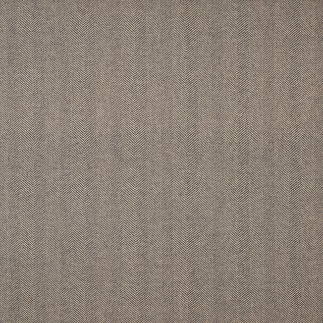 Close-up of Beauly Granite’s fine taupe-grey wool herringbone weave.