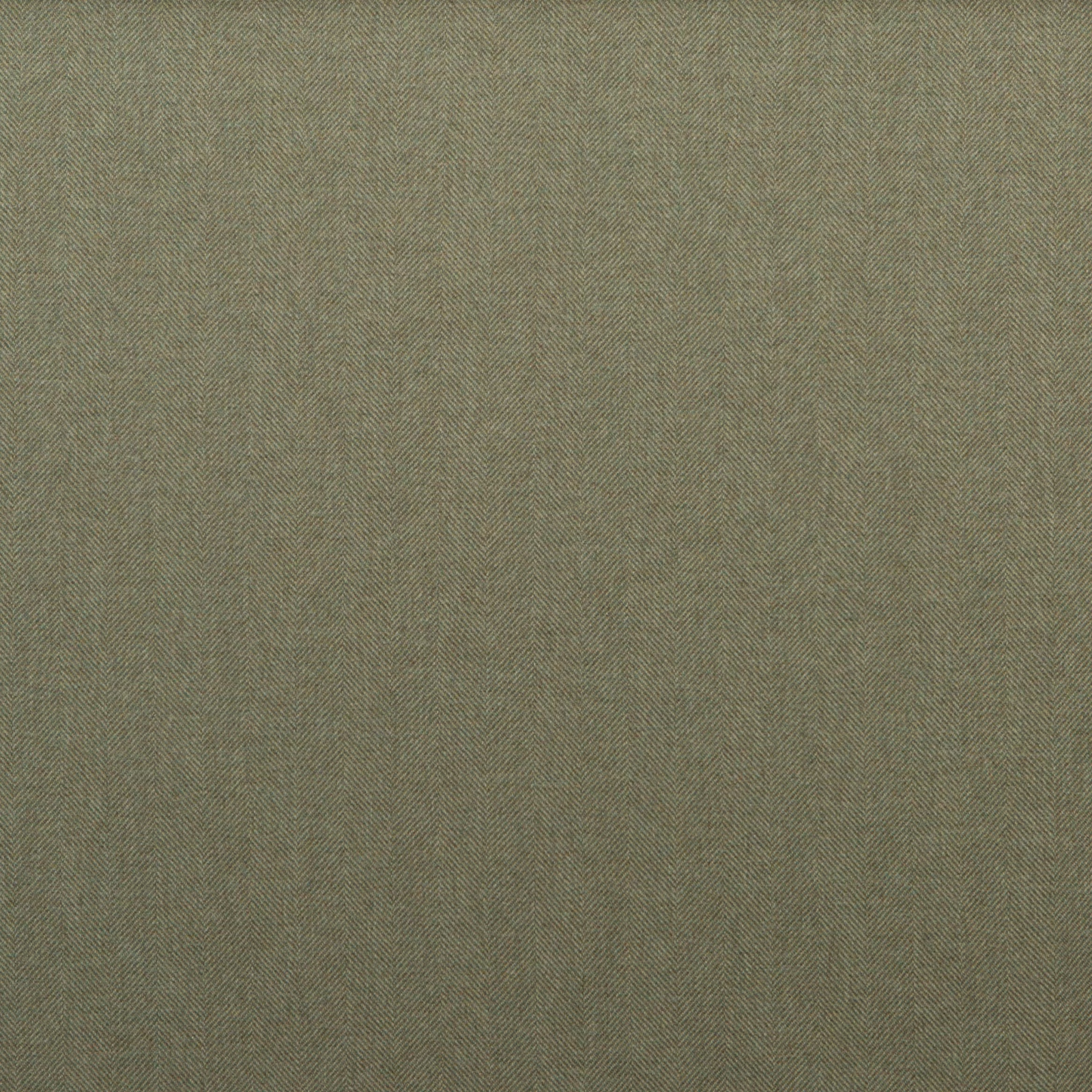 Close-up of muted lovat green wool with a fine, subtly directional woven texture