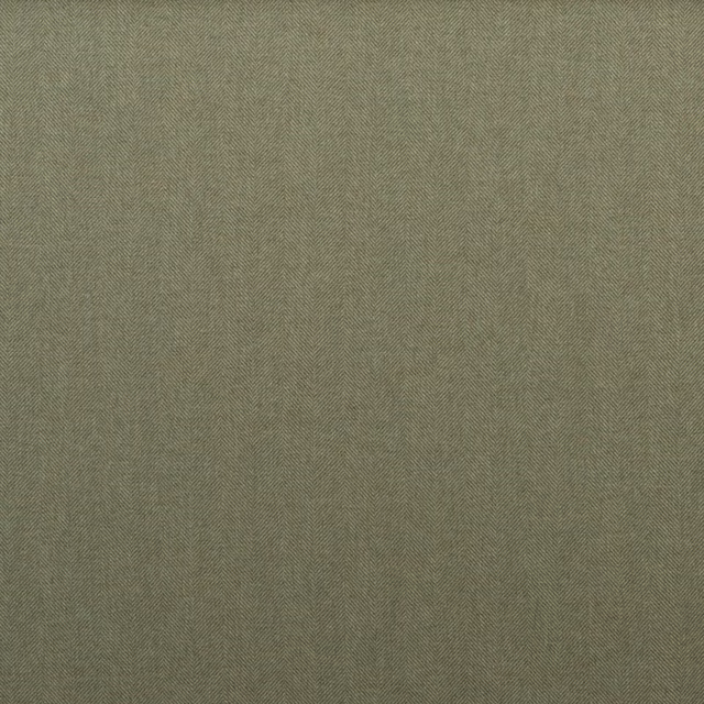 Close-up of muted lovat green wool with a fine, subtly directional woven texture