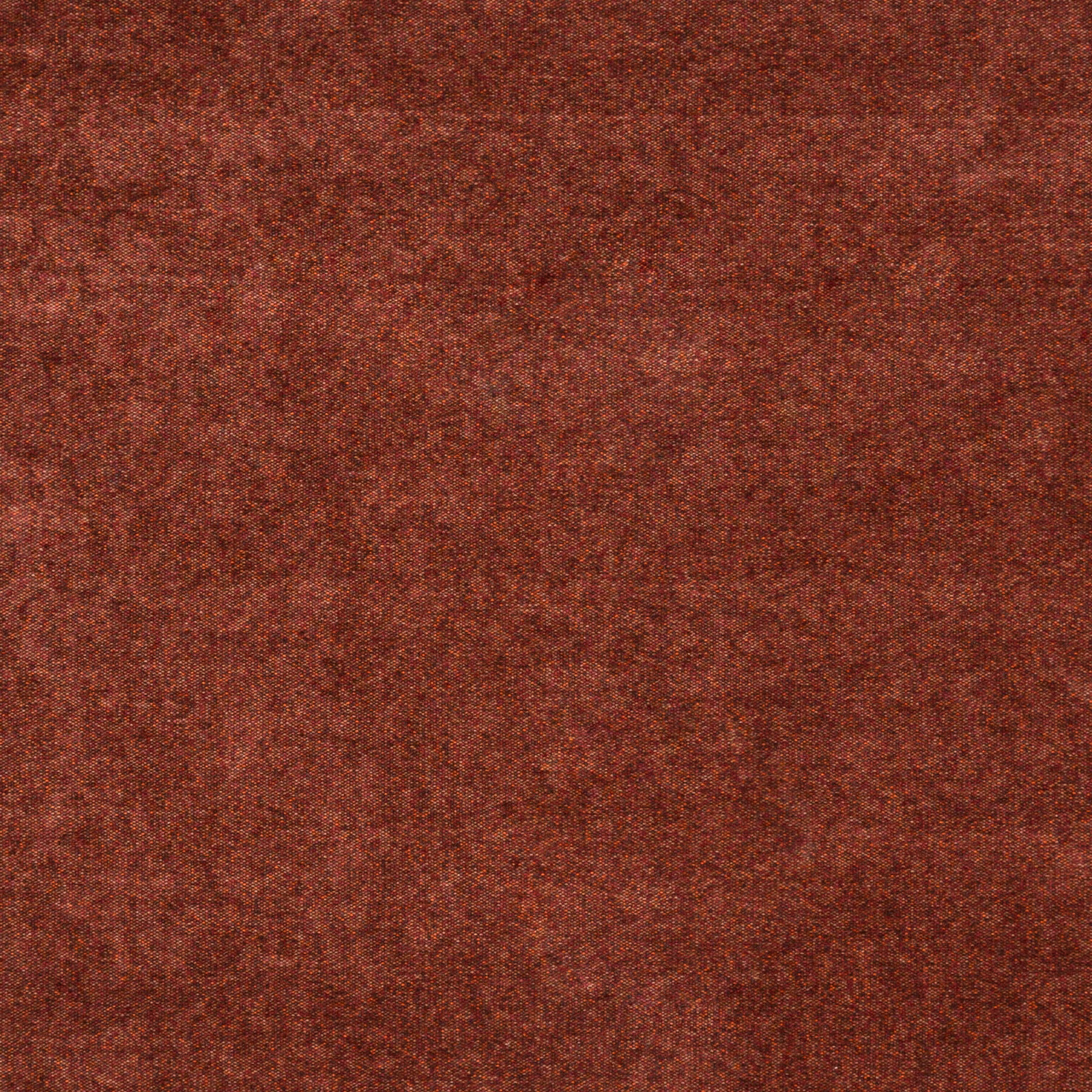Deep spice red-brown fabric with a softly mottled woven texture