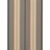 Indigo and linen vertical stripes with white diamond accents and fine red lines