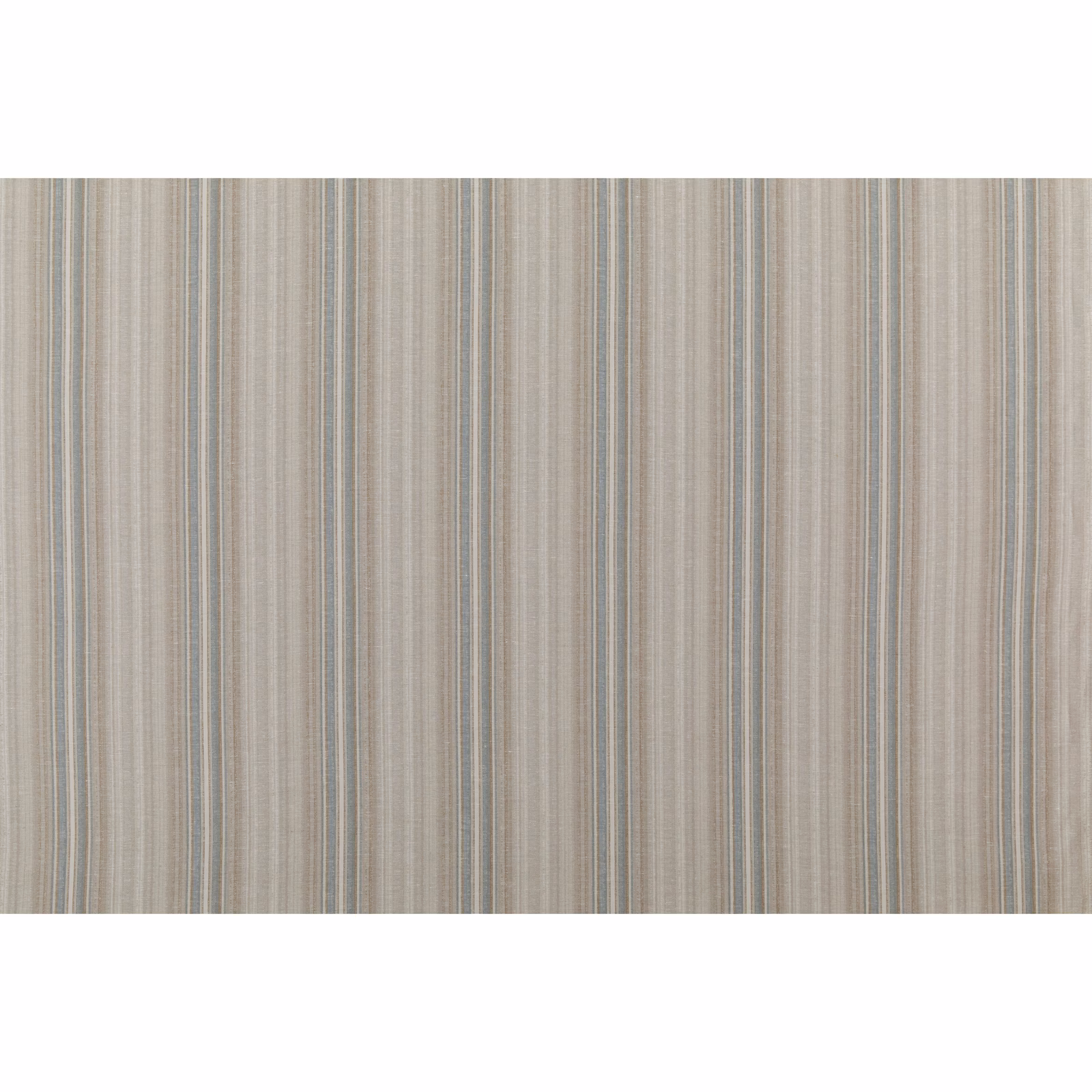 Soft teal, taupe and grey vertical stripes with a fine woven texture