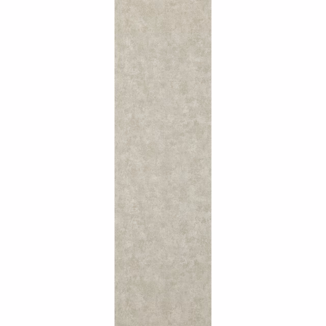 Pale putty wallpaper with cloudy grey-beige mottling and a softly distressed surface