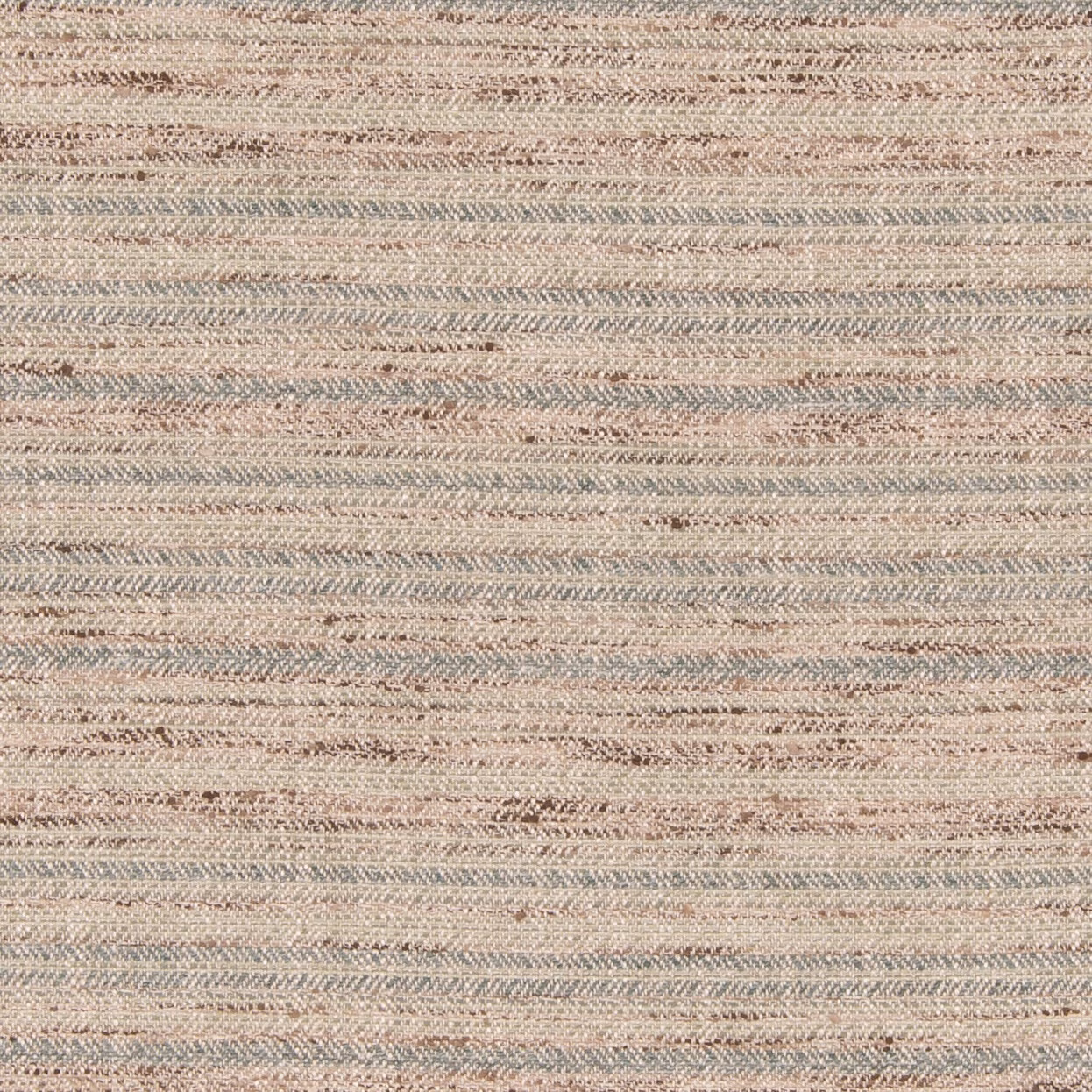 Croft Aqua woven swatch with fine aqua, blush and cream horizontal striations