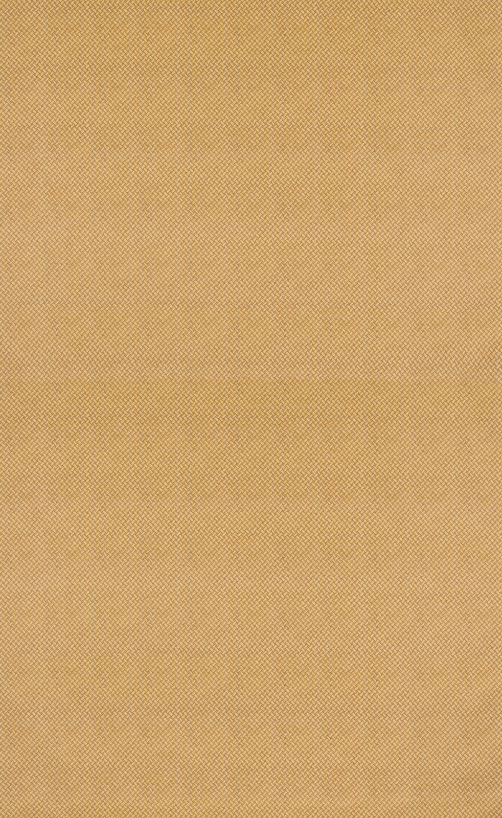 Warm ochre cotton swatch with a fine, tightly woven basketweave texture