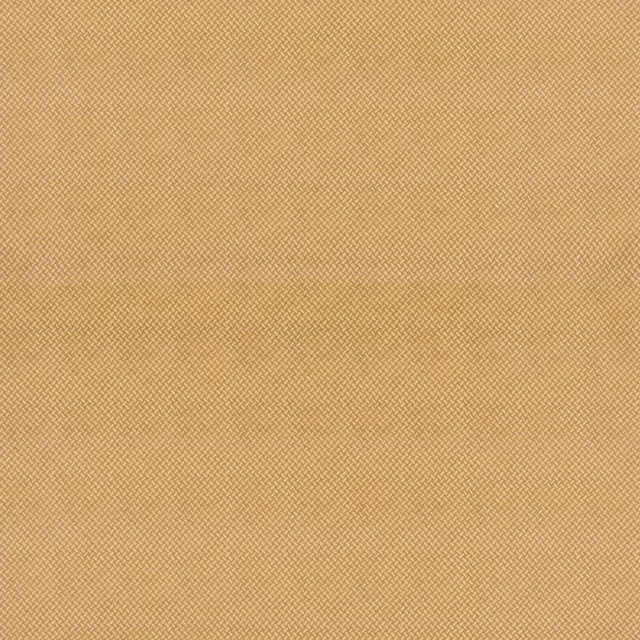 Warm ochre cotton swatch with a fine, tightly woven basketweave texture