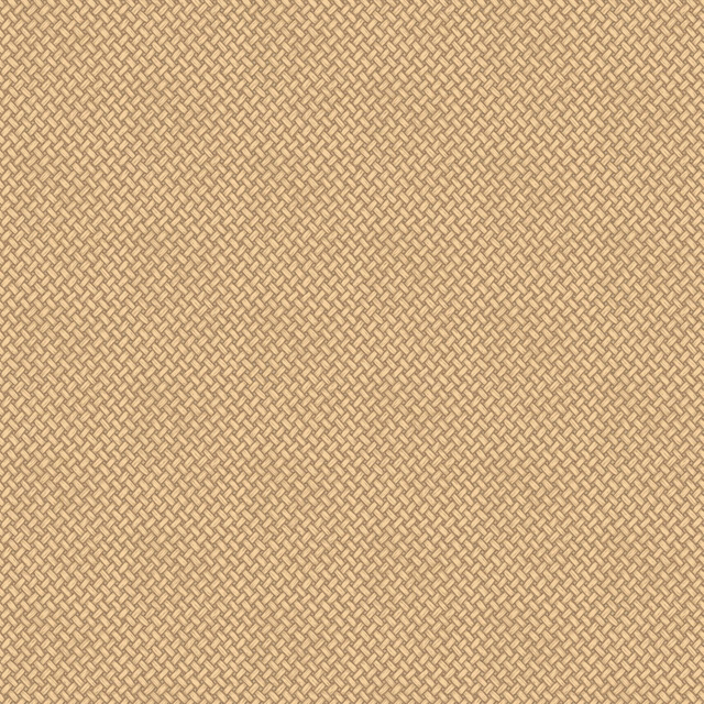Warm beige wallpaper with a small, tightly interlocking basketweave pattern