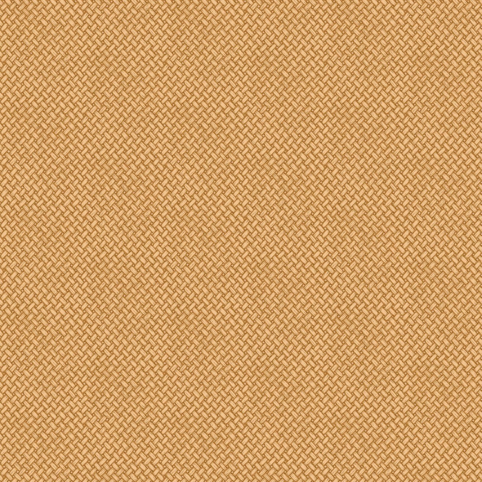 Warm ochre wallpaper with a fine interlocking basketweave and subtle tonal texture