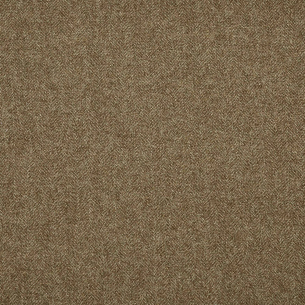 Warm taupe-brown fabric showing a subtle all-over herringbone weave