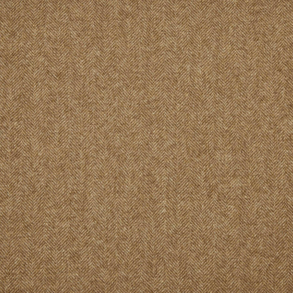 Warm brown herringbone weave with fine chevron texture and subtle tonal variation