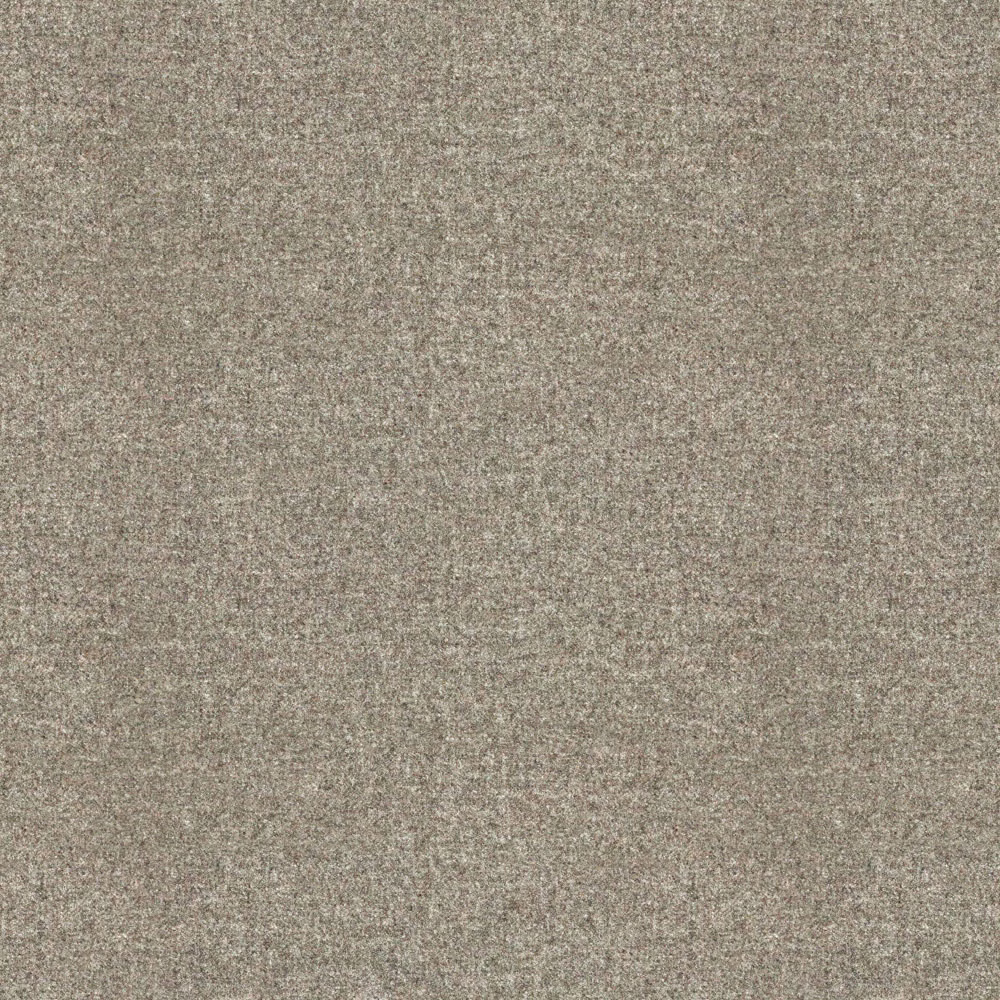 Close view of mottled taupe-grey fabric with a fine woven texture