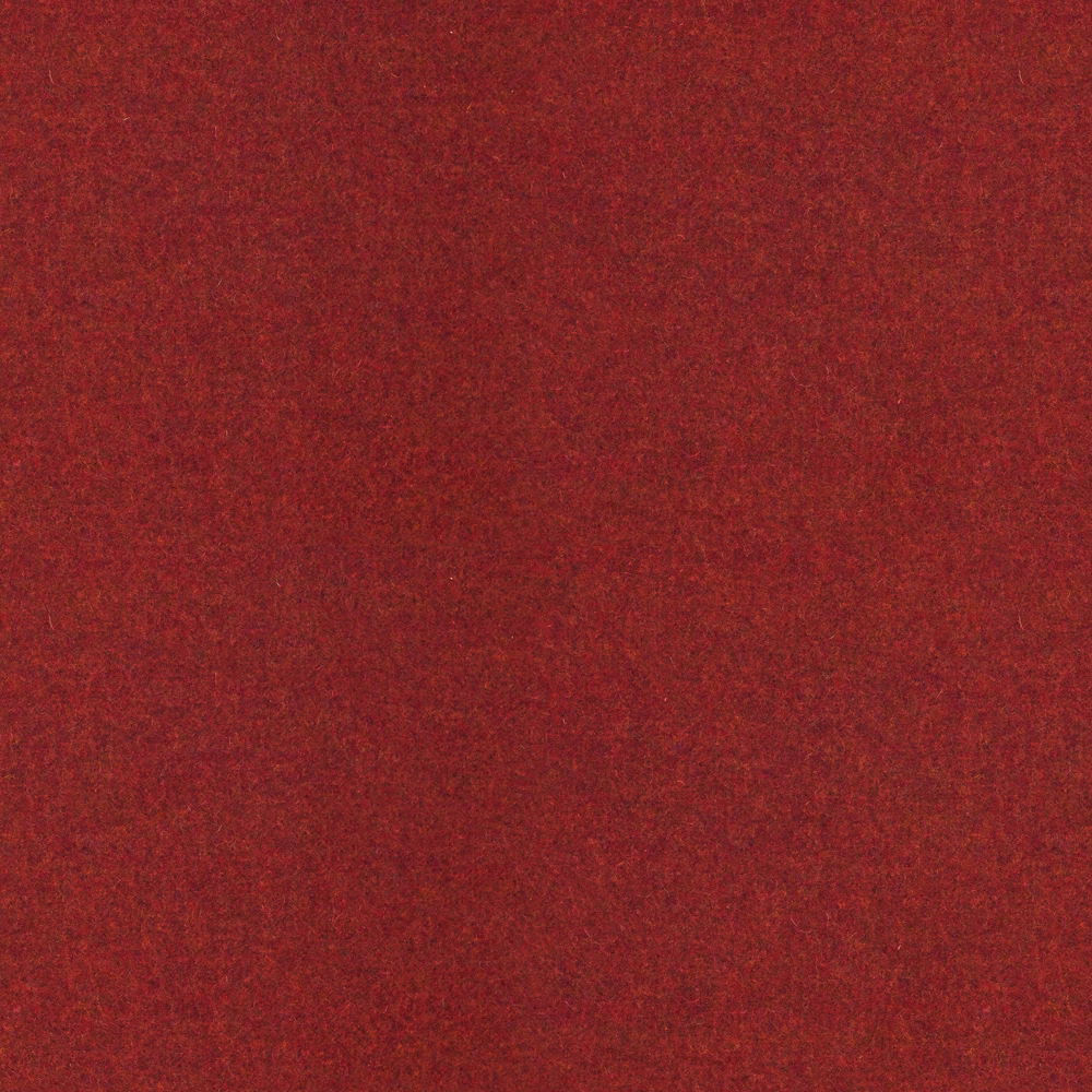 Deep brick-red textile with subtle mottling and a softly textured plain surface