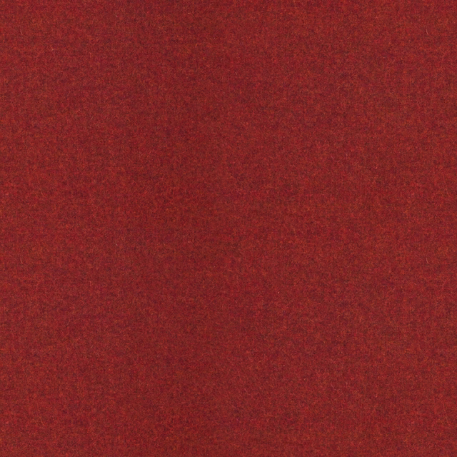 Deep brick-red textile with subtle mottling and a softly textured plain surface
