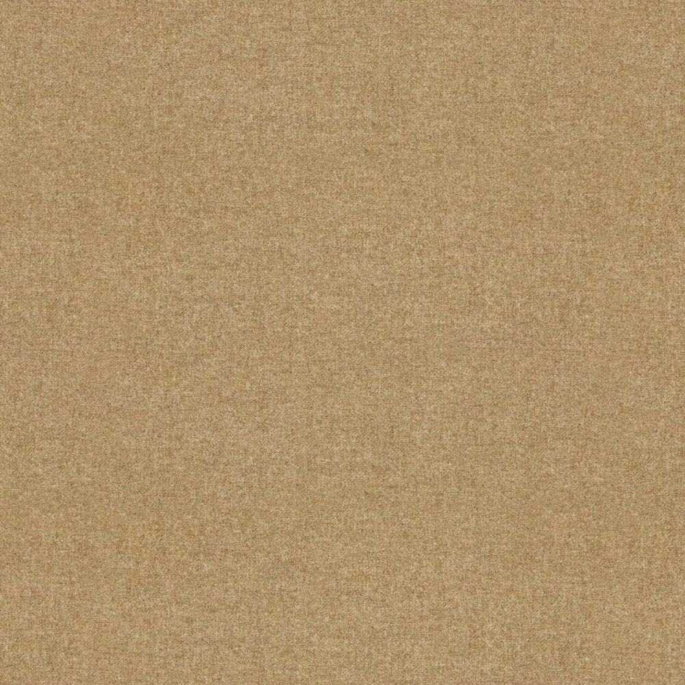 Warm camel-beige plain woven fabric with fine flecks and a softly textured surface