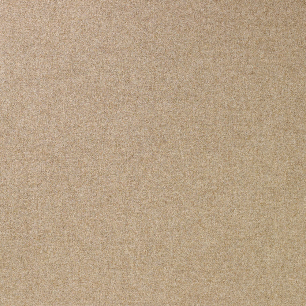 Warm oatmeal-beige fabric with a fine, softly mottled plain-weave texture