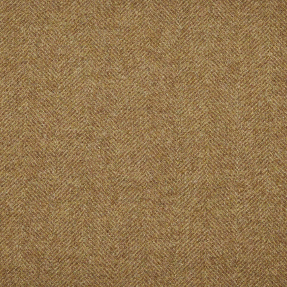 Warm camel-brown swatch with a tightly woven, fine herringbone texture