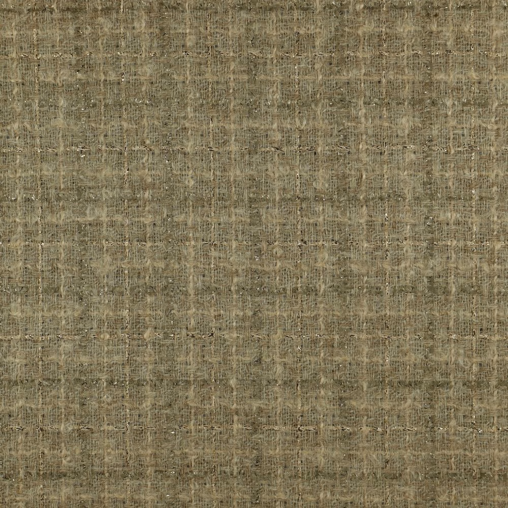 Muted olive-taupe fabric with irregular vertical threads and weathered crosshatch texture