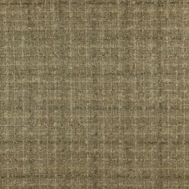 Muted olive-taupe fabric with irregular vertical threads and weathered crosshatch texture