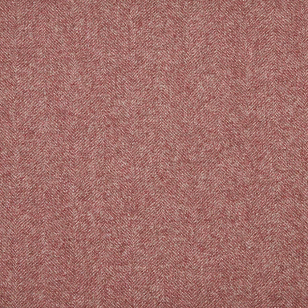 Dusty rose woven fabric with a fine, softly broken herringbone texture