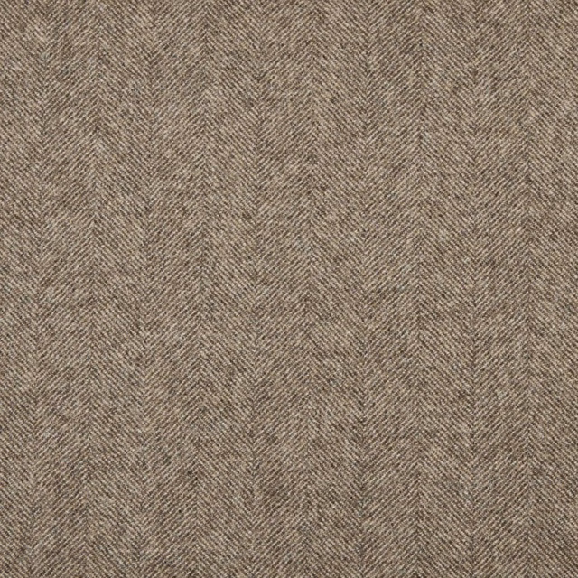 Warm taupe-brown fabric with a fine closely woven herringbone texture