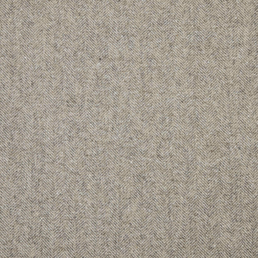 Soft taupe-grey fabric with a fine woven herringbone texture and subtle tonal variation