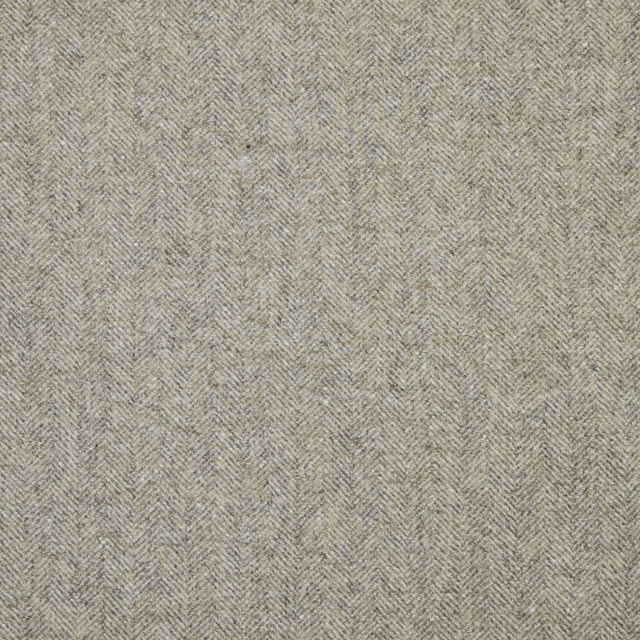 Soft taupe-grey fabric with a fine woven herringbone texture and subtle tonal variation