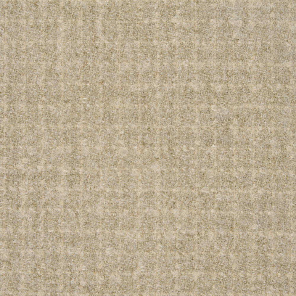 Softly mottled warm greige woven fabric with fine irregular tonal texture