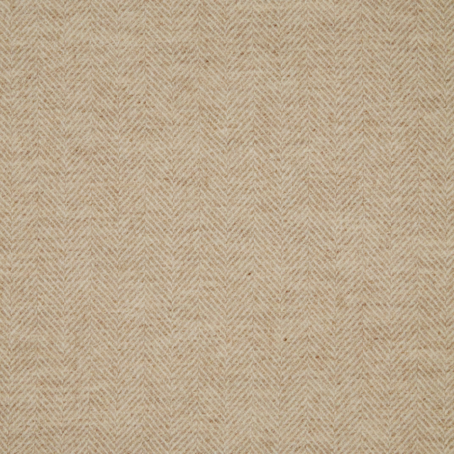 Warm oatmeal beige woven textile with fine vertical herringbone ridges