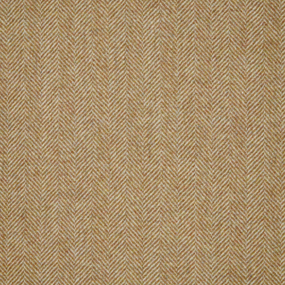 Warm beige woven fabric with narrow vertical taupe herringbone chevrons