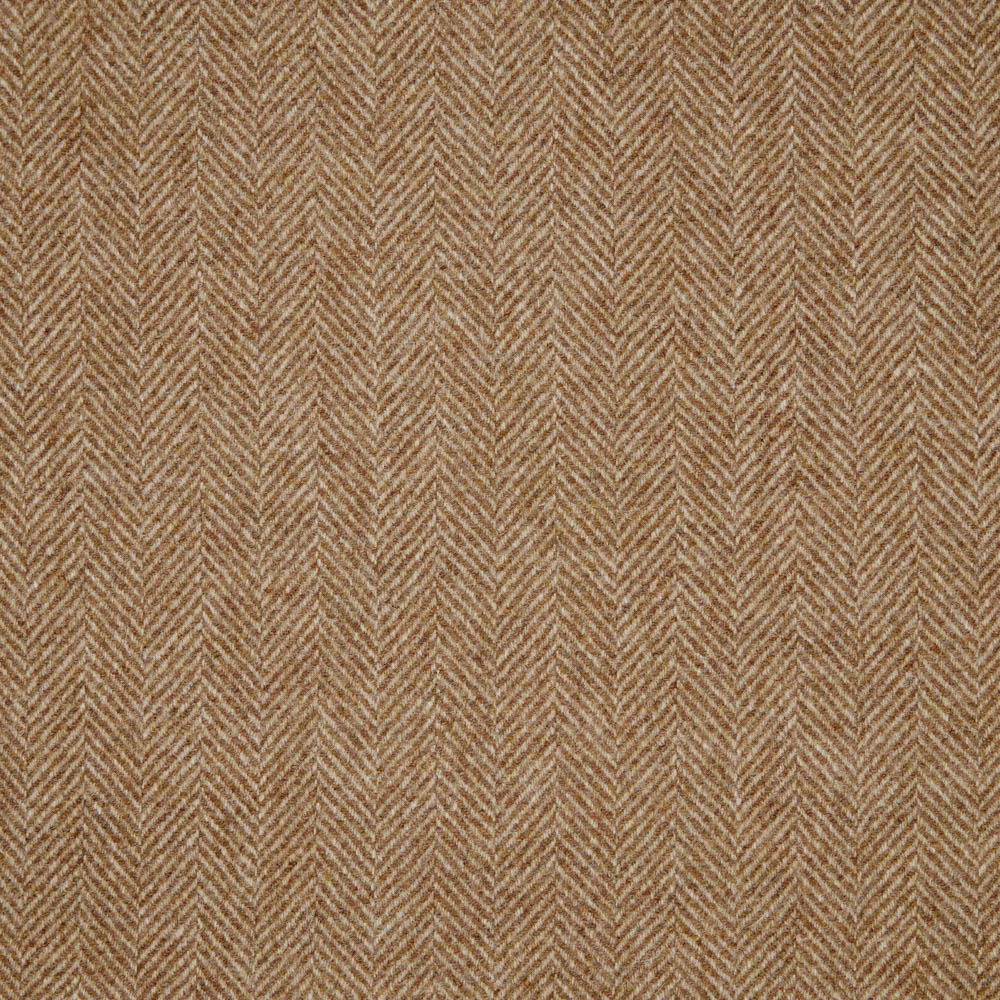 Warm taupe-brown upholstery textile with a fine, closely spaced herringbone weave