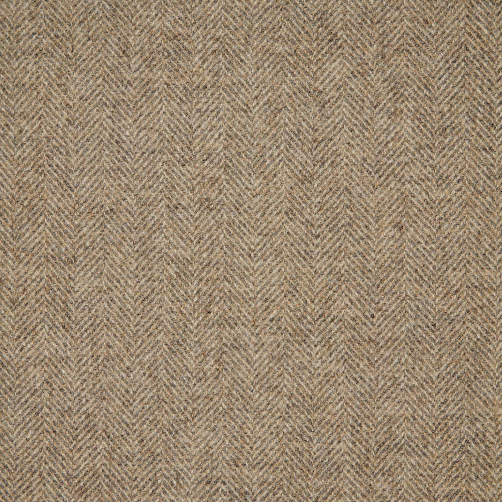 Warm taupe-beige fabric with a fine, tightly woven herringbone chevron texture
