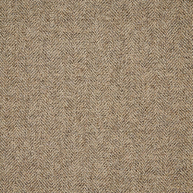 Warm taupe-beige fabric with a fine, tightly woven herringbone chevron texture