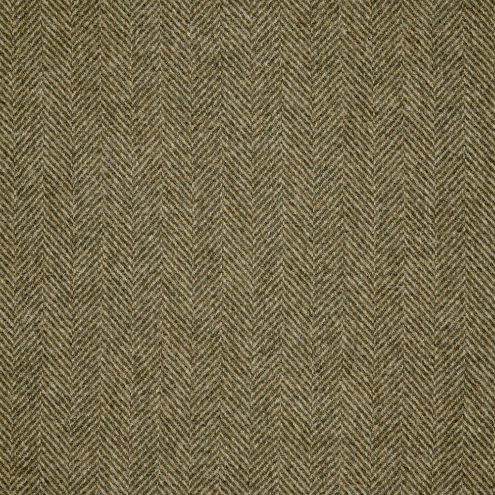 Muted olive-taupe textile with narrow vertical herringbone chevrons and dry woven texture
