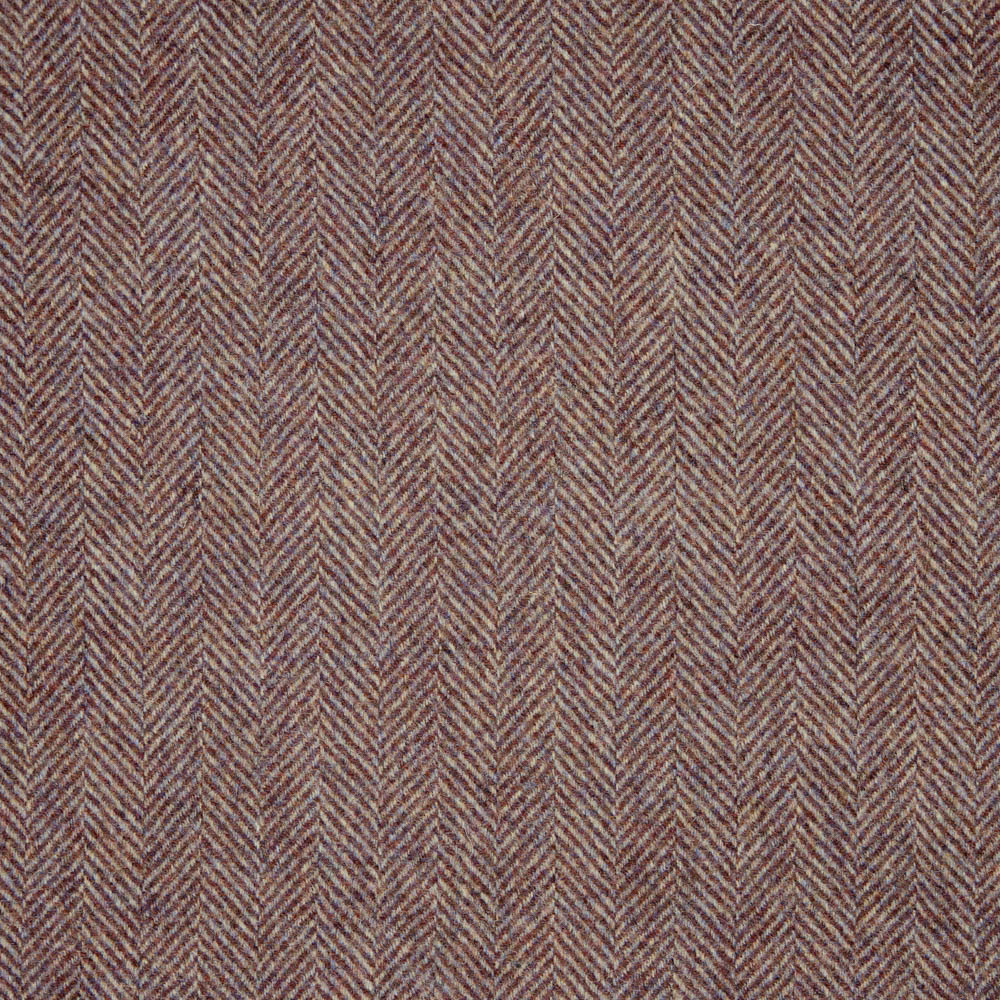 Muted taupe-brown herringbone weave with fine chevrons and softly flecked texture