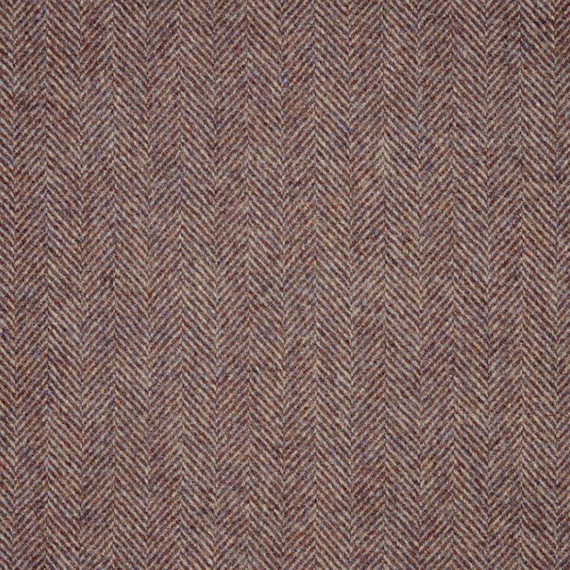Muted taupe-brown herringbone weave with fine chevrons and softly flecked texture