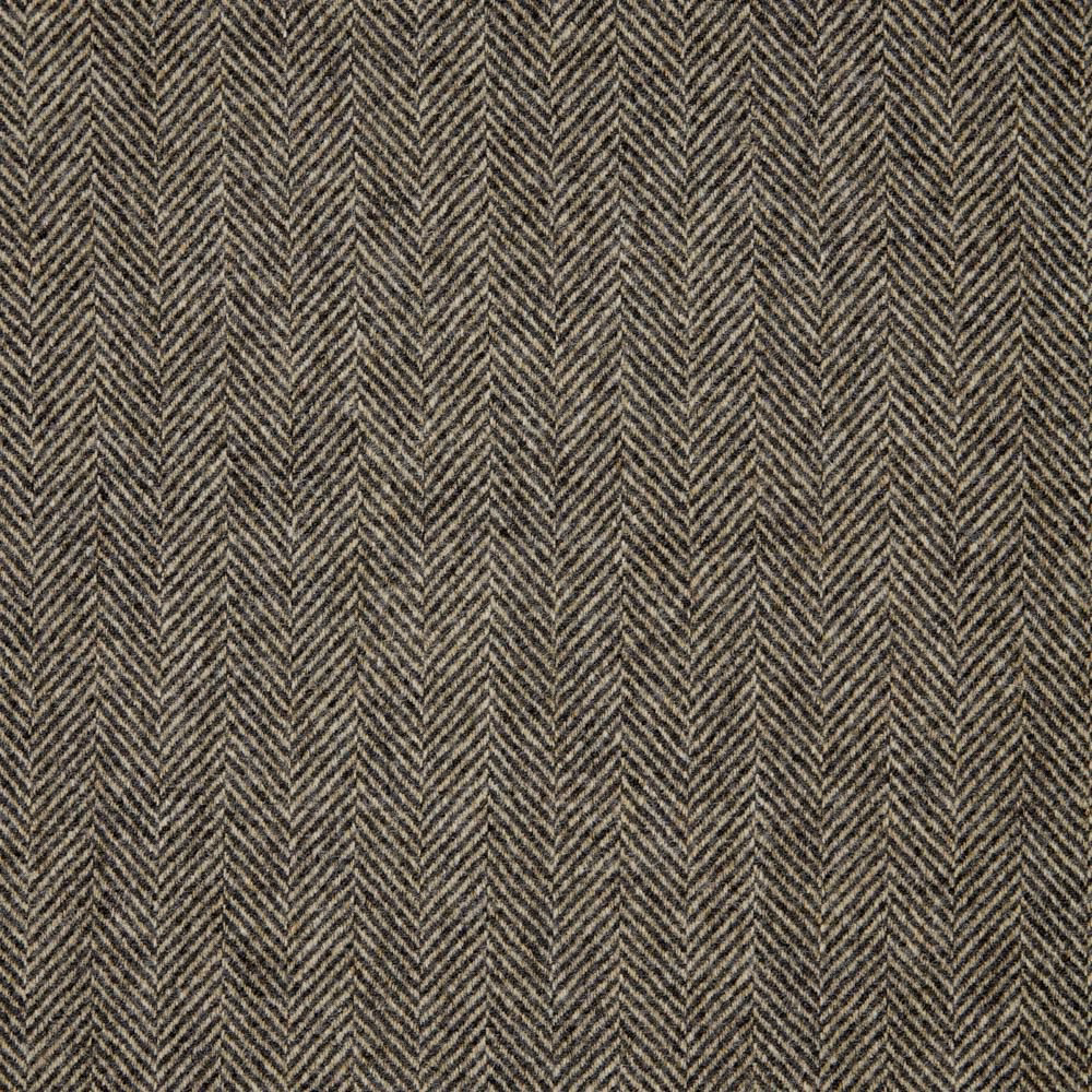Dark taupe upholstery with charcoal vertical herringbone chevron weave
