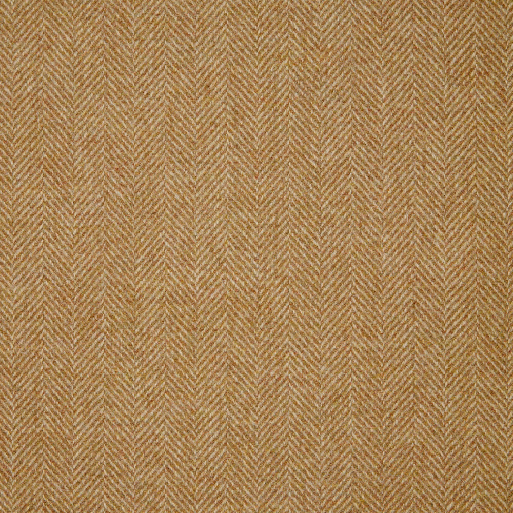 Warm camel-beige woven fabric with a fine vertical herringbone texture