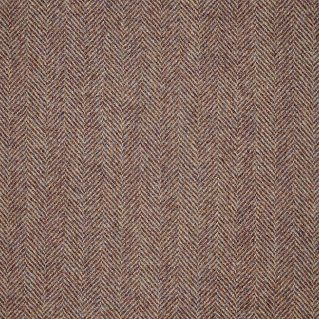 Warm taupe-brown woven fabric with fine vertical herringbone chevrons and subtle mottling